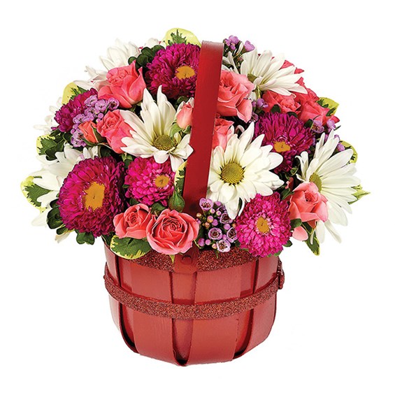 "Bushel Full of Love" flowers for Valentine's Day (BF306-11KM)